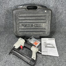 Porter Cable Brad Nailer Nail Gun Model BN125A Case Manual Air Compression WORKS