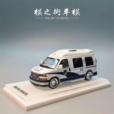 GOC 1:64 GMC SAVANA Police Business RV Diecast Model Car | eBay