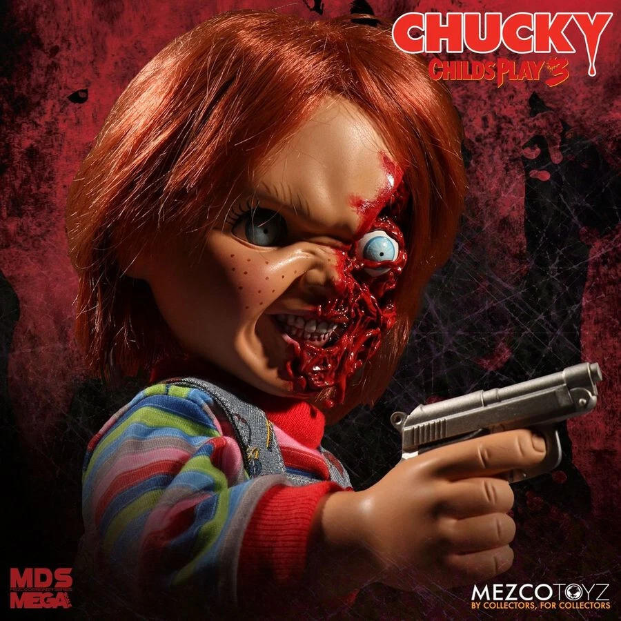 Child's Play - Pizza Face Chucky 15" Good Guy Action Talking Figure Scar w Sound - image 3 of 4