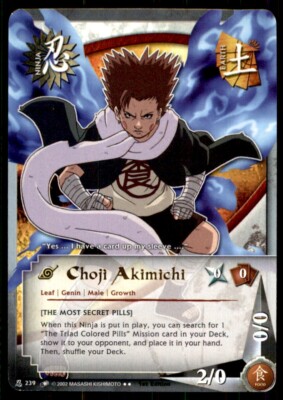 Naruto CCG Choji Akimichi #239 Rare Near Mint | eBay