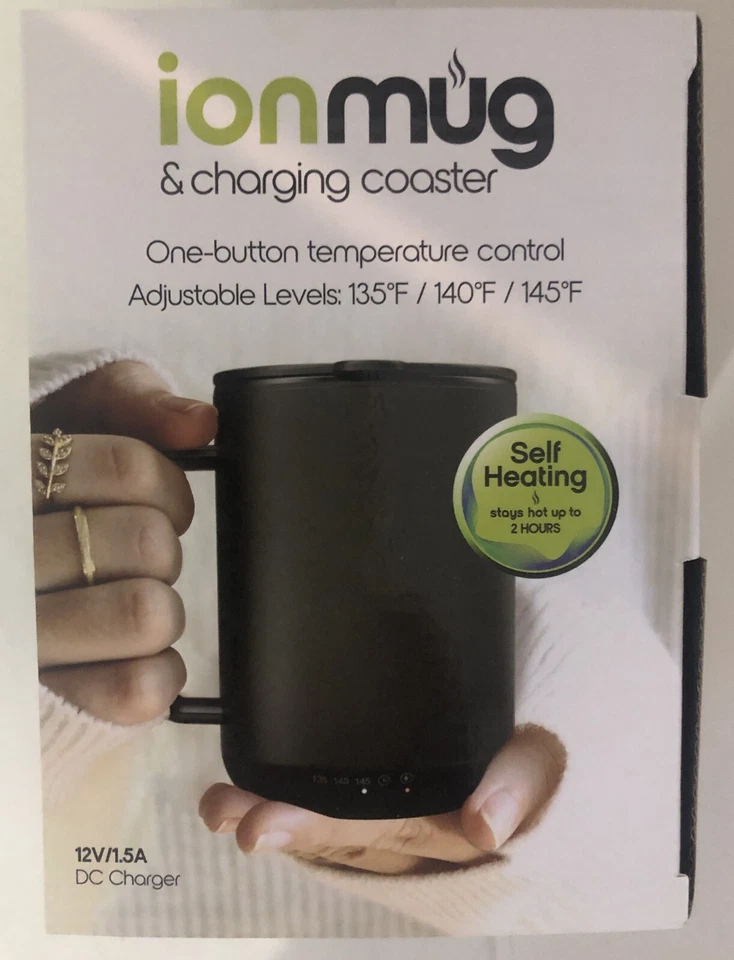 ionMug 12oz Taza Posavasos de Carga con Indicador de Temperatura LED Foto 2 de 4