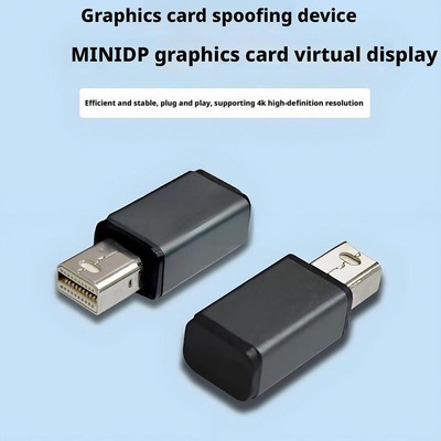 4K Displayport Dummy Plug DP Virtual Display Adapter Card Video Graphics Y8K3
