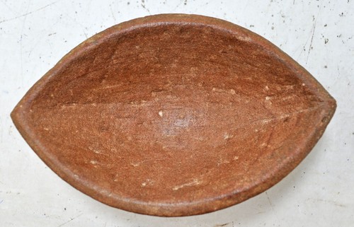 Antik Sand Stein Oval Kharal Schale Original Alt Hand Geschnitzt - Bild 7 von 8