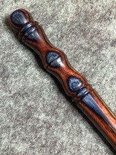 Hand carved BLUEBIRD Wood YARN CROCHET HOOK size I