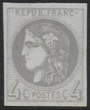 France stamps 1870 YV 41B signed Bühler UNG VF