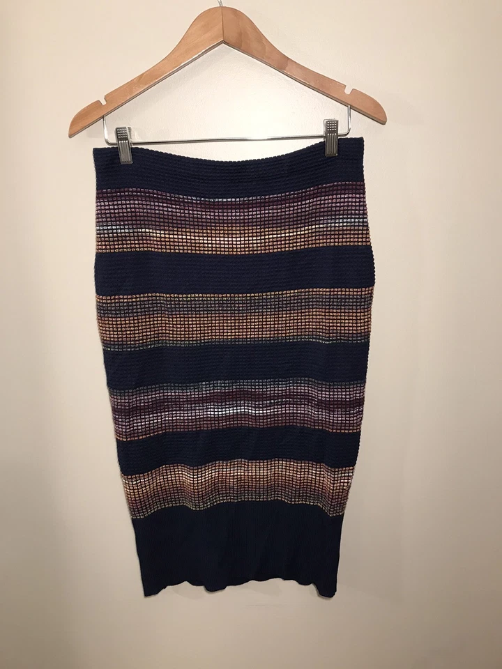 Falda Larga Rachel Roy Rayas Cintura Elástica Talla Grande Foto 2 de 4