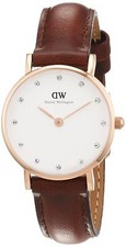 Daniel Wellington Women's 0900DW St. Mawes Stainless Steel Watch with Brown band