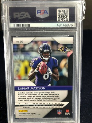 lamar jackson graded rookie card Amazon.com: Lamar Jackson (Baltimore Ravens) 2018 Panini Donruss Football #317 RC Rookie Card
