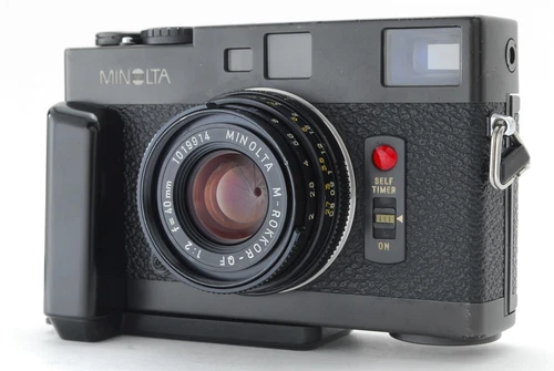 [NEAR MINT] Minolta CLE Body +M-Rokkor-QF 40mm f/2 Lens +Grip SLR From Japan