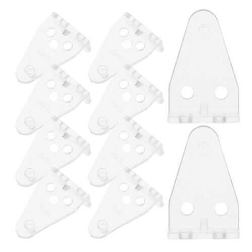 10 Pcs Shutter Bracket Blinds Bottom Rail Hold Clips Clear Plastic