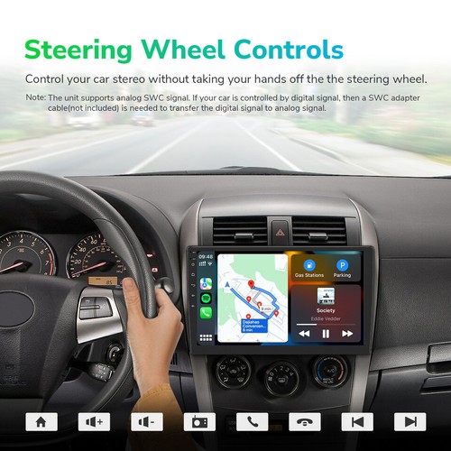 DAB+ 10.1" Android 13 8Core 6+64 Double DIN Car Stereo GPS Sat Nav Radio CarPlay - Picture 11 of 24
