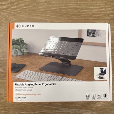 HyperSpace  Ergonomically Adjustable Laptop Stand - Space Grey - Targus - New 