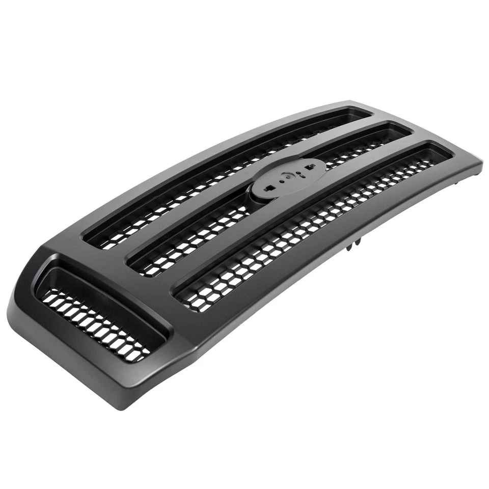 Front Bumper Grille For 2005 2006 2007 Ford F-250 F-350 Super Duty Honeycomb Foto 4 de 4