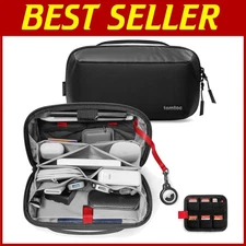 Black Electronic Accessory Organizer Bag