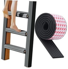 Bunk Bed Ladder Pads, Self-Adhesive Bunk Bed Ladder 200cmX8cmX0.8CM 1 Black
