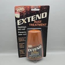 NEW Sealed Vintage Duro Extend Rust Treatment For Metal RT-4 81137 4 Fl. Oz.