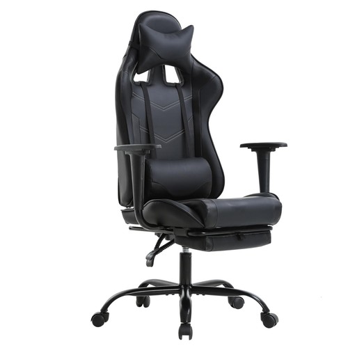 Reclining Computer Chair with Lumbar Support, Headrest Pillow, Adjustable...