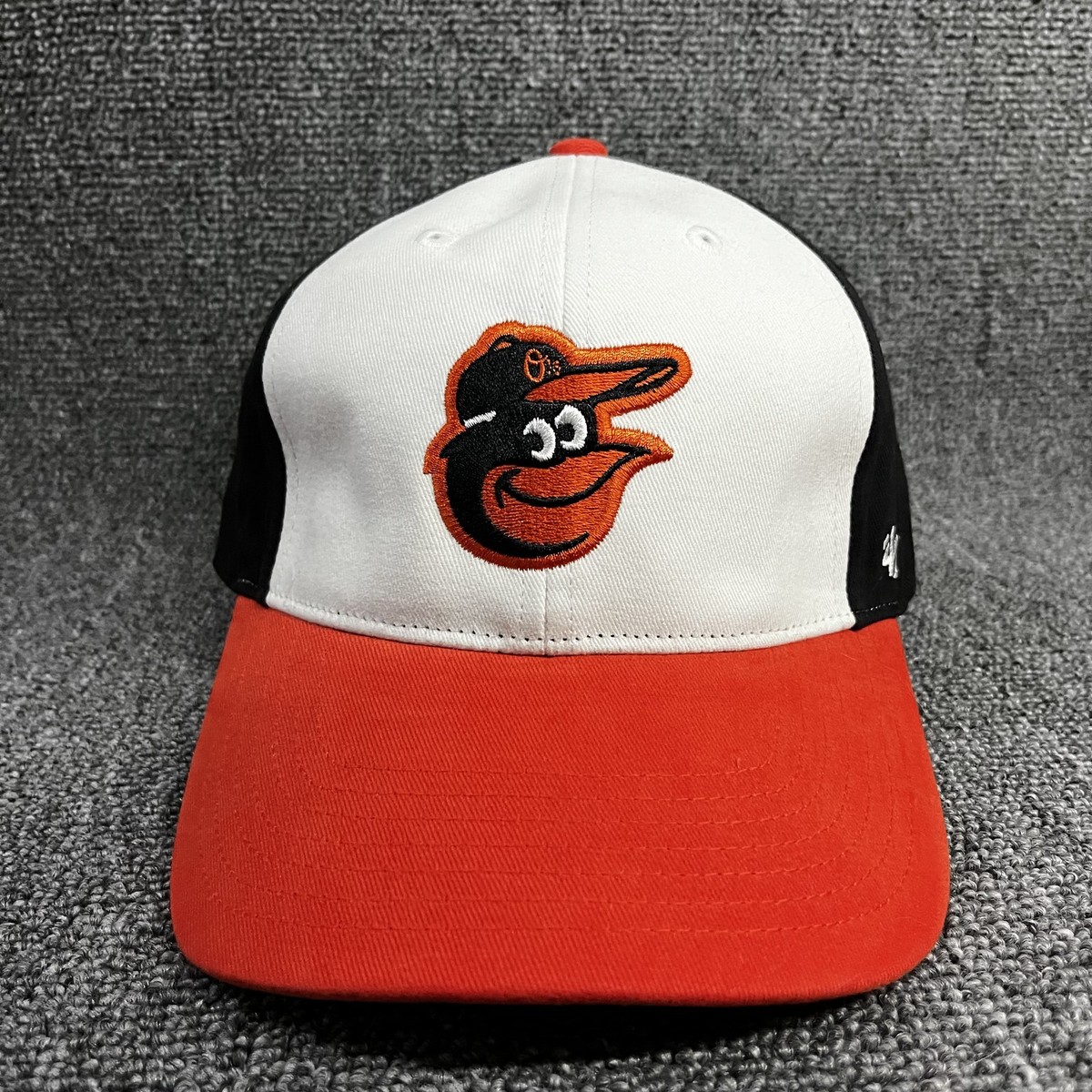 Baltimore Orioles '47 MVP Hat MLB Adjustable Hook-and-Loop Cap White Black