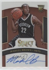 2014-15 Panini Select Rookie Signatures Copper Prizm 8/49 Markel Brown Auto s3g