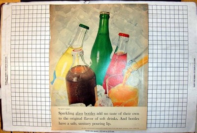 Antique Print Glass Container Manufacturers Bottles Dark Coloured Man Crown