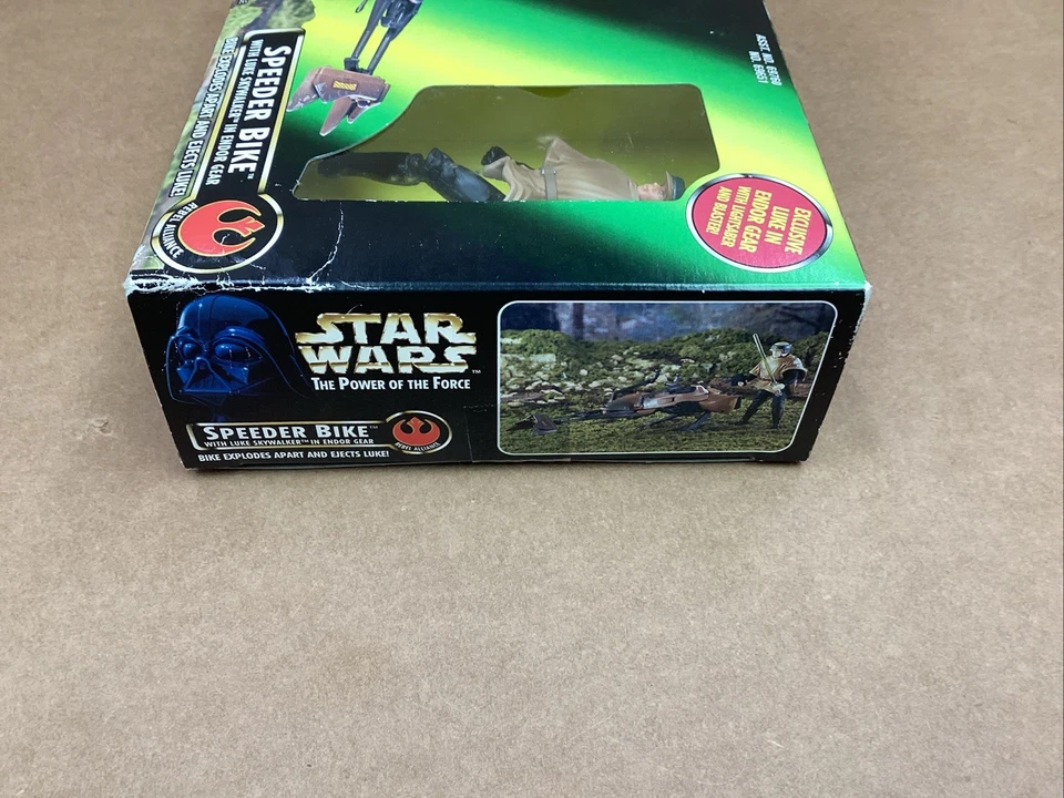 BICICLETA SPEEDER Star Wars con figura de acción LUKE SKYWALKER en Endor Gear POTF 1996 Foto 4 de 4