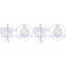 2X DELPHI BREMSSCHEIBEN 300mm BELÜFTET VORNE PASSEND FÜR MERCEDES-BENZ S-KLASSE
