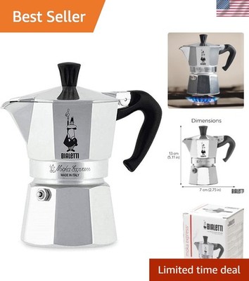 Moka Express 2 Oz Espresso Maker - Classic Italian Stovetop Coffee Experience