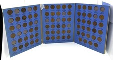 Nearly Complete Lincoln Wheat Penny Cent 1909-1940 Whitman Blue Folder Album