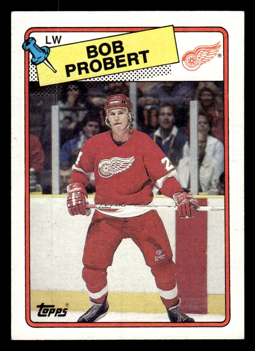 1988 TOPPS BOB PROBERT 181 MINT RC HOCKEY DETROIT RED WINGS