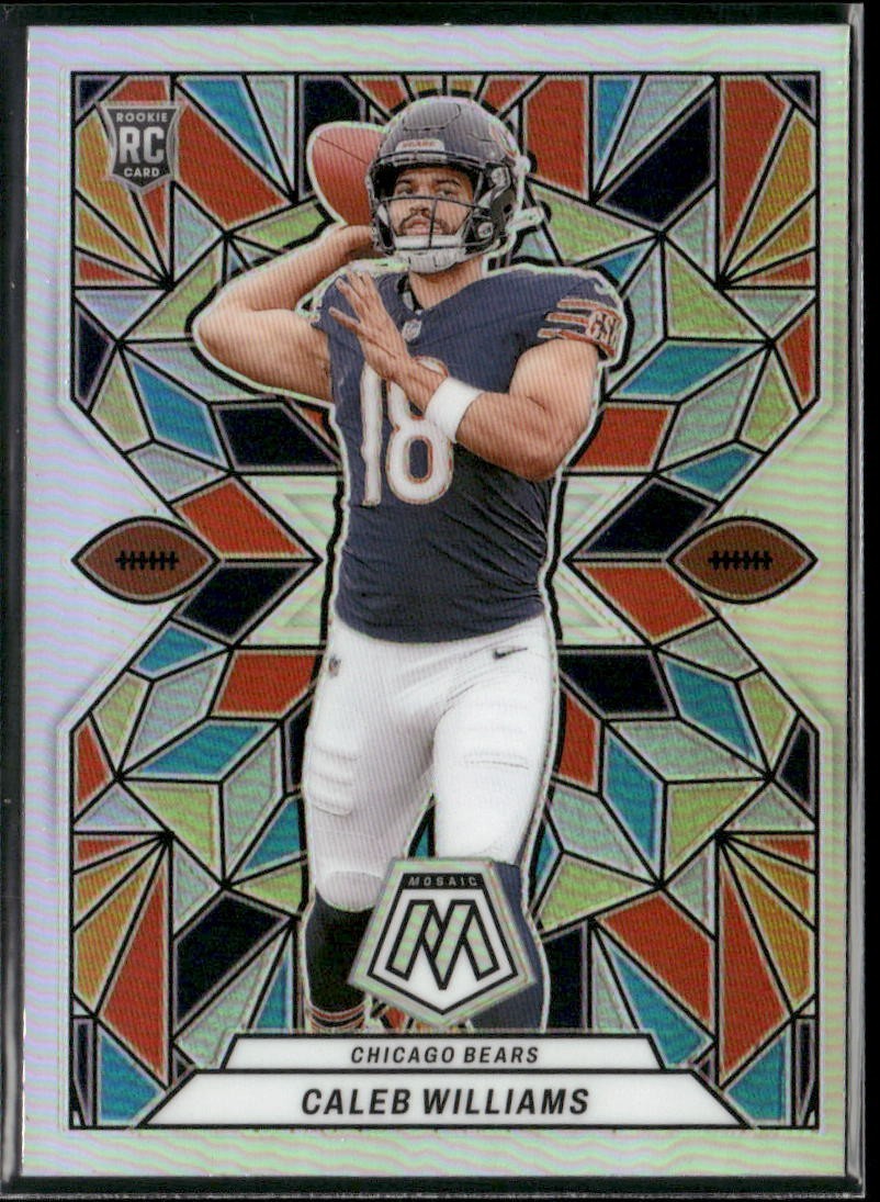 2024 Panini Mosaic Football Caleb Williams RC Stained Glass Prizm
