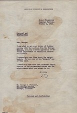 DWIGHT D. EISENHOWER - TYPED LETTER SIGNED 10/03/1952
