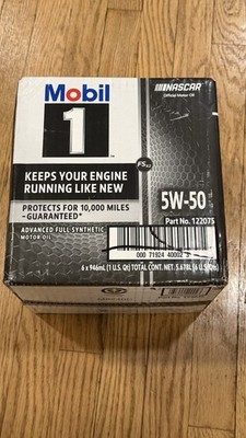 Mobil 122075 5W-50 Advanced Full Synthetic Motor Oil - 1 Quart (Pack of 6)