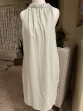 Prologue Dress Womens Sz S Pastel Mint Green Halter Tie Neck Sleeveless Midi