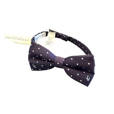 NWT Janie and Jack Navy Blue Bowtie Kid's Polka Dot Monogram Bowtie
