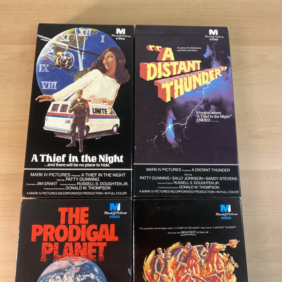End Times Saga VHS Lot 4 Thief In The Night, Distant Thunder ++ Christian Horror - Image 2 of 4