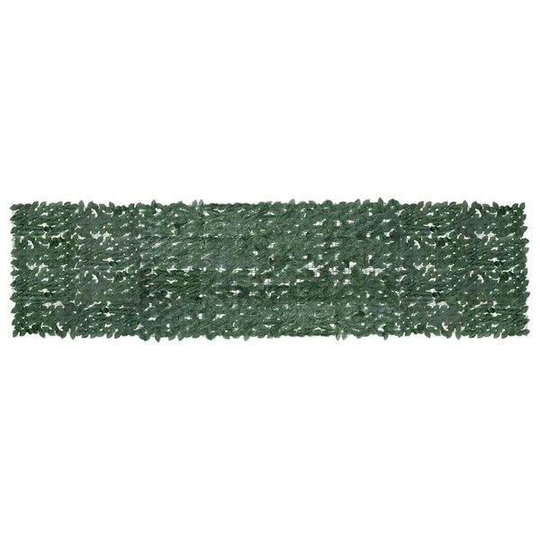 Balkon-Sichtschutz Mit DunkelgrüNen BläTtern 400X100 Cm-image