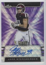 2019 Leaf Metal Draft Purple Wave /15 Jace Sternberger #PV-JS3 Rookie Auto RC