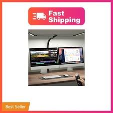 ONEMIX 42" Desk Lamp for Home Office with Clamp, 1800LM 4-Panel LED Light | 5...