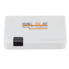 HDMI-compatible To RF Coaxial Converter TV Transmitter Modulator Remote Control