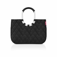 Reisenthel Loopshopper L Einkaufstasche Shopper Tasche Rhombus Black 25 L
