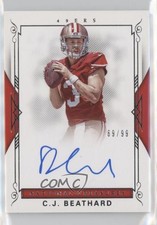 2017 Panini National Treasures Rookie Signatures RPS 69/99 CJ Beathard Auto 5w7