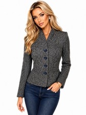 Coldwater Creek Women s Blazer Jacket Size P6 Lined Tweed NWT