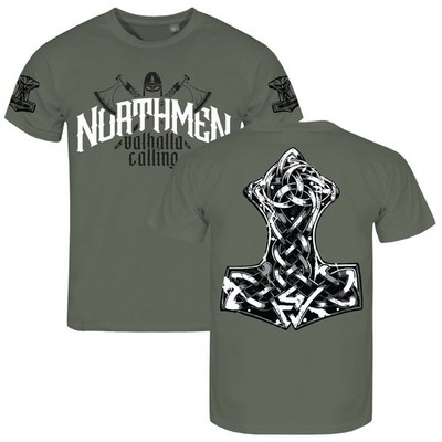 Herren TShirt Thors Hammer Northmen Valhalla calling Walhalla Odin Wikinger