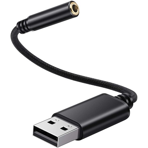 Adaptateur Audio USB Vers Prise Casque 3,5 Mm, Carte Son StéRéO Externe pou5912 - Photo 4/6