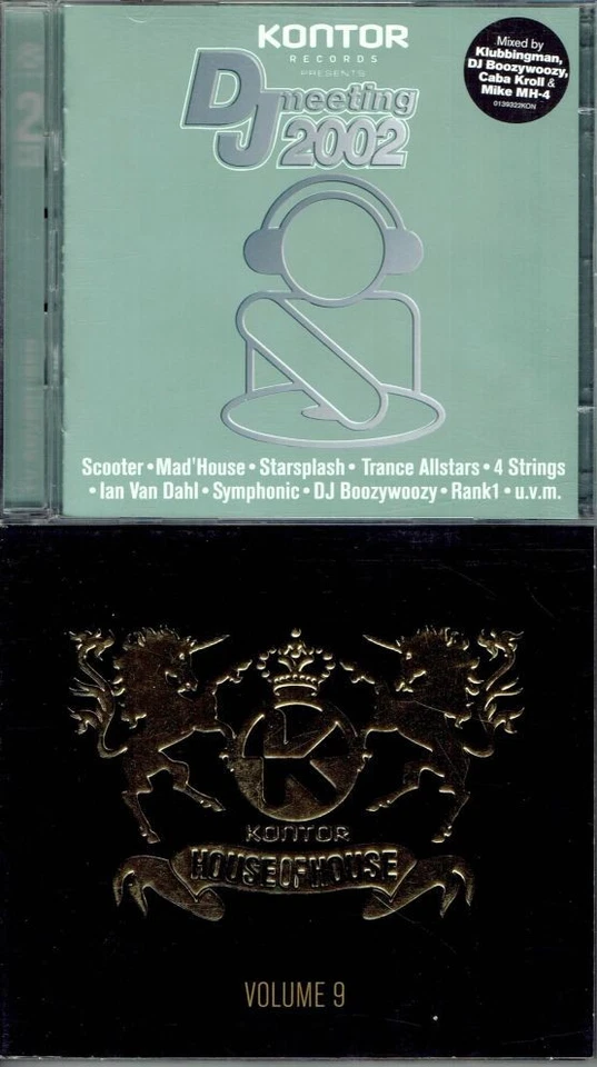 2x 2CD-Box -  Various - Kontor " Volume 9 / DJ meeting 2002 " - Jewlcase/Digipak
