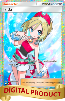 Pokemon Pocket TCG Card Game 2 Star Full Art Irida Triumphant Light DIGITAL