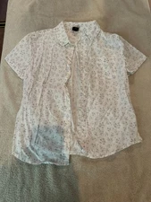 girl's Art Class size large (10/12) top button front long sleeve