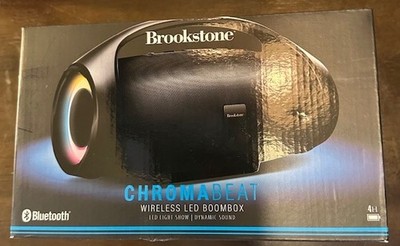 Brookstone Chromabeat Wireless LED Boombox w/ Bluetooth
