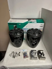 KICKER 45KMTC8 8" Loaded Marine Wake Tower Enclosures 45KM84L Speakers Black