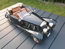 Modellino auto 1:8 Pocher Mercedes-Benz 500K-AK Cabriolet 1935 nero K74 Rivarossi